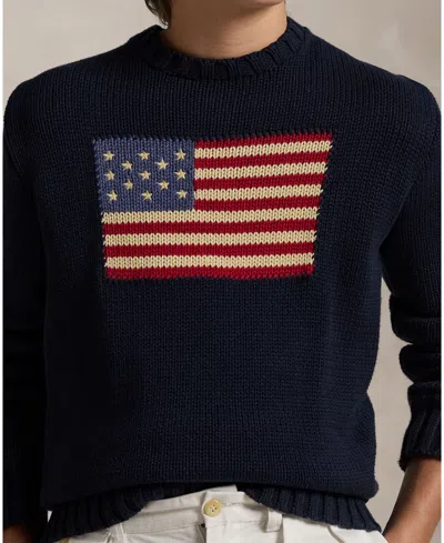 Polo Ralph Lauren Flag Cn Swtr Tops Sweater
