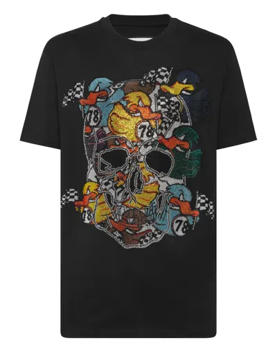 Philipp Plein T-shirt Round Neck Ss Tee Plein Duck