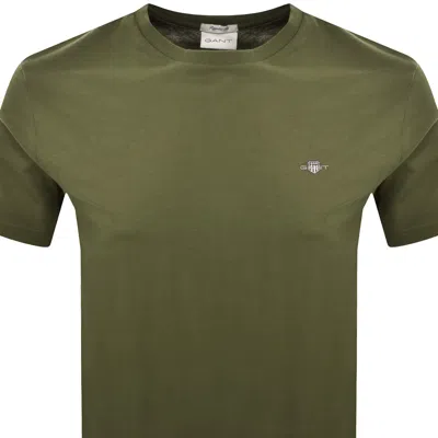 Gant Original Regular Shield T Shirt Green