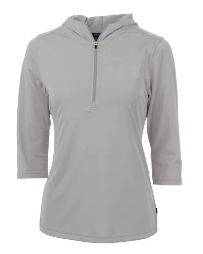 Cutter & Buck Virtue Eco Pique Recycled Half Zip Pullover Womens Hoodie Jacket
