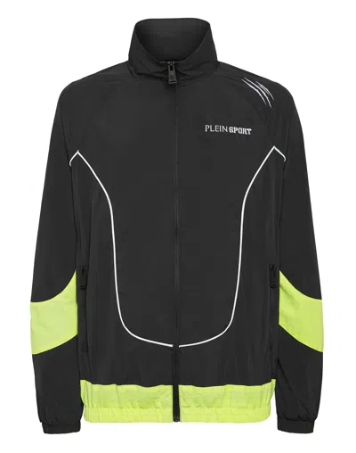 Plein Sport Technical Jogging Bomber Jacket Ls Scratch In Multi
