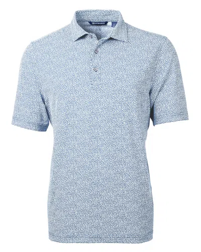 Cutter & Buck Virtue Eco Pique Botanical Print Recycled Mens Polo Shirt