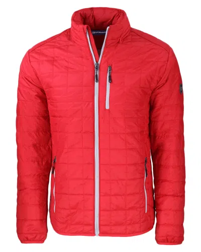 Cutter & Buck Rainier Primaloft Mens Big And Tall Eco Insulated Puffer Jacket In Red