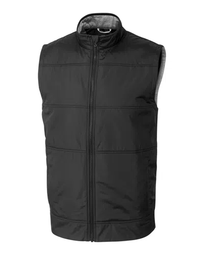 Cutter & Buck Stealth Hybrid Quilted Mens Big And Tall Windbreaker Vest