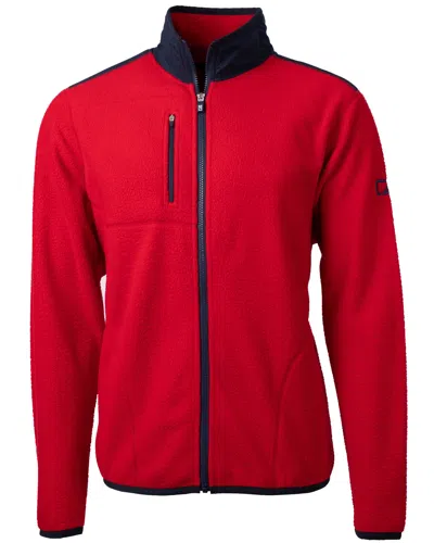 Cutter & Buck Cascade Eco Mens Fleece Jacket In Red