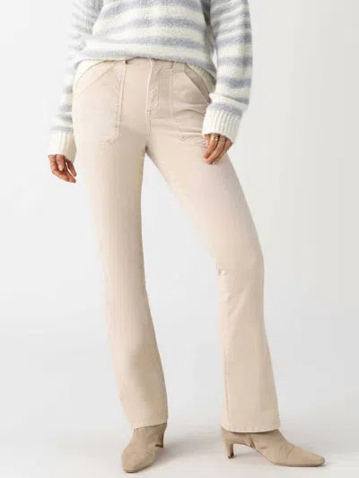 Sanctuary Velveteen Hayden Bootcut Pants In Toasted Almond