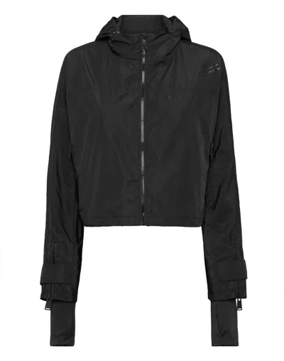 Plein Sport Scratch-print Hooded Jacket