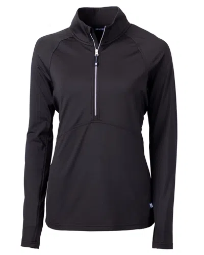 Cutter & Buck Adapt Eco Knit Stretch Recycled Womens Half Zip Pullover Jacket