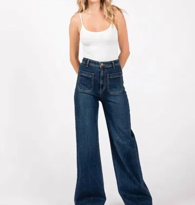 Letter To Juliet Bianca High Rise Wide Leg Jeans In Blue