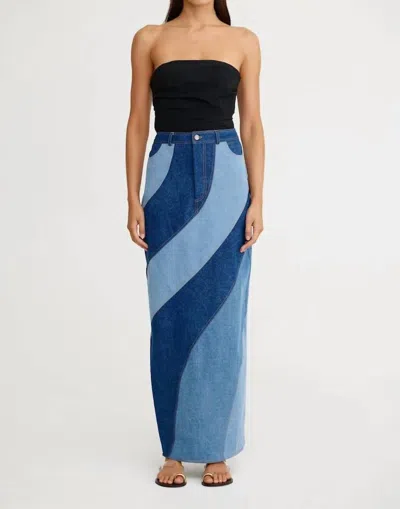 Significant Other Sasika Maxi Skirt In Indigo