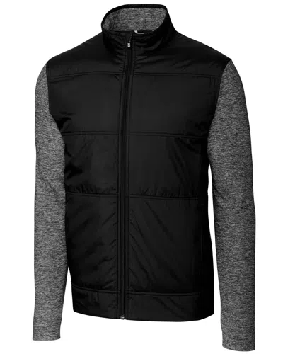 Cutter & Buck Stealth Hybrid Quilted Mens Big And Tall Full Zip Windbreaker Jacket