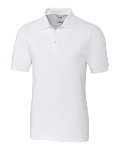 Cutter & Buck Advantage Tri-blend Pique Mens Big And Tall Polo Shirt In White