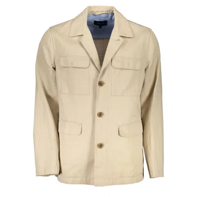 Gant Beige Cotton Jacket In Neutral