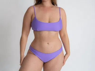 The Saltwater Collective Ava Swim Bottom In Lavender
