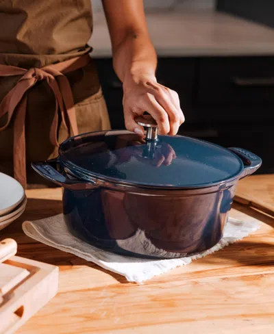 Made In Enameled Cast Iron 5.5-quarts Round Dutch Oven With Lid