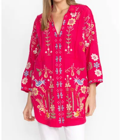 Johnny Was Felicity Tunic In Virtual Pink