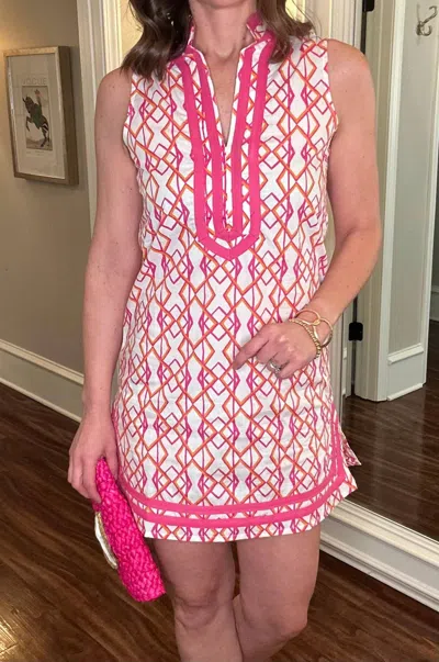 Carvalho Couture Mod About You Dress 1.15 In Pink / Orange
