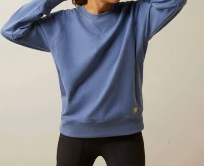 Ariat Rebar Workman Washed Fleece Sweatshirt In Heather_blue