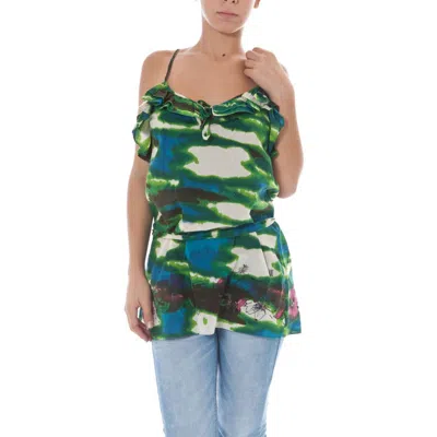 John Galliano Green Cotton Unisex Tank