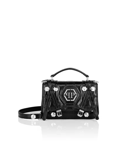 Philipp Plein Leather Small Belt Bag Hexagon