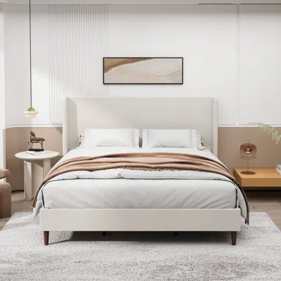 Streamdale Furniture Streamdale Soft King Bed, 12-slat Support, Easy Assembly