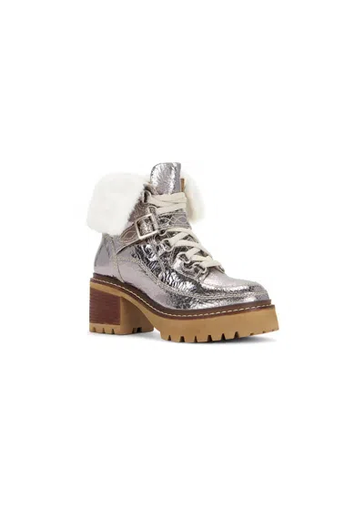 Free People Cozy Jasper Hiker Ankle Boot In Pewter