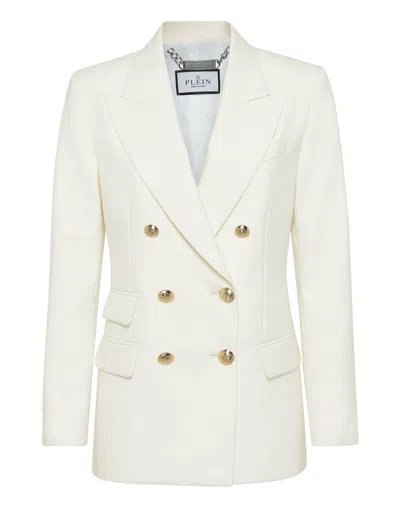 Philipp Plein Marine-fit Wool Blazer