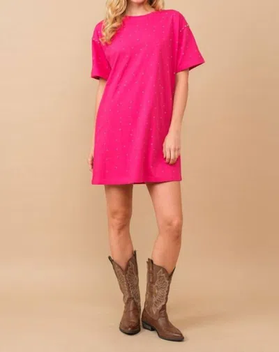 Blue B Gone To Nashville Dress In Hot Pink