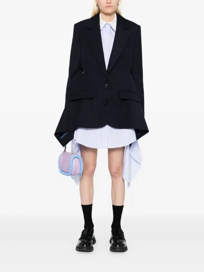 Monse Oversized Slashed Wool Blazer Jacket