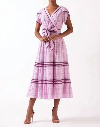 Shop Celina Moon Shaheen Midi Dress In Purple