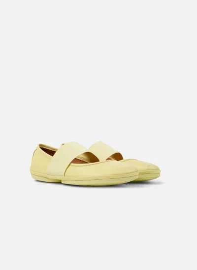 Camper Right Nina Ballet Flats In Yellow
