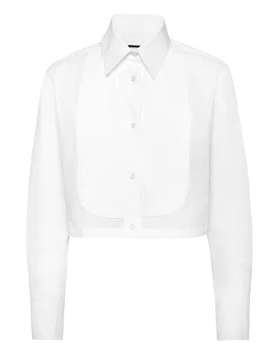 PHILIPP PLEIN CROPPED SHIRT LS 
