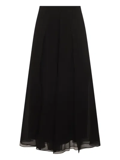 Brunello Cucinelli Skirts Blacks And Greys In Black