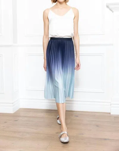 Zero Degree Celsius Dip Dye Midi Skirt In Blue Combo