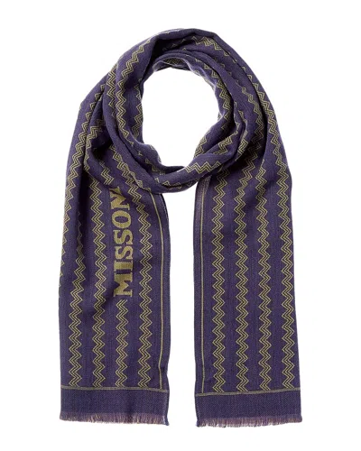 Missoni Wool Scarf In Purple