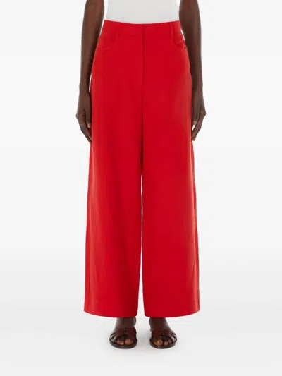 S Max Mara Linen Cropped Trousers