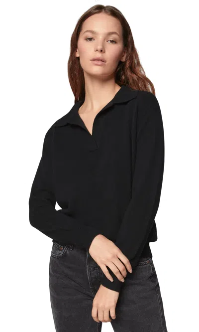 Shop Italic Camila Airy Cashmere Collared Sweater