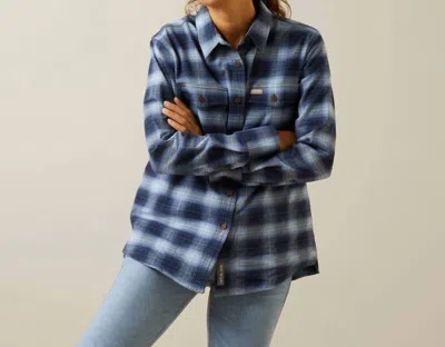 Ariat Rebar Flannel Shirt In Blue