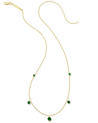 Kendra Scott Blakely 18k Over Silver 0.34 Ct. Tw. Lab-grown Onyx Strand