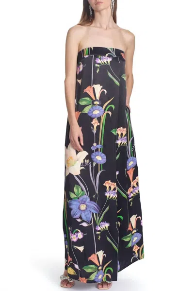 Corey Lynn Calter Thalia Maxi Dress In Black Multi
