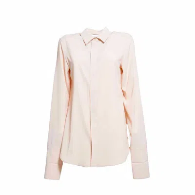 Sportmax Silk-blend Classic Shirt With Notched Collar