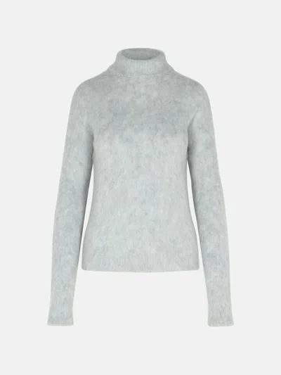 Sportmax 'elgar Light Grey Alpaca Blend Sweater In Grey