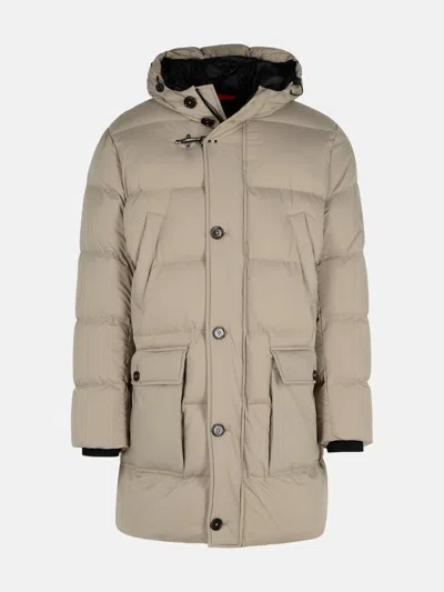 Fay Beige Polyester Down Jacket In Beige