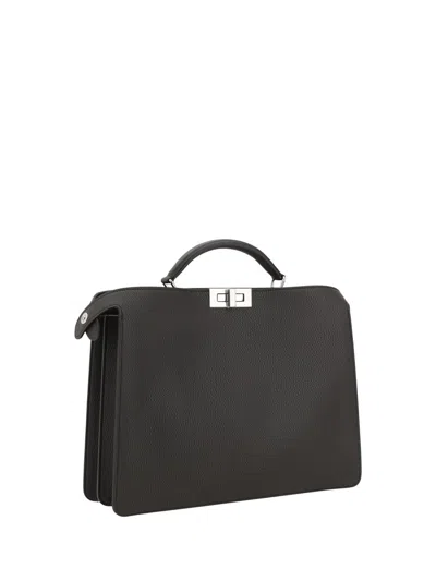 Fendi Top Handle Shoulder Bag With Removable Strap