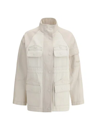 Fendi Two-tone Cotton Denim Parka