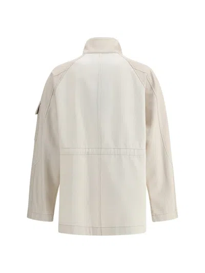 Fendi Two-tone Cotton Denim Parka