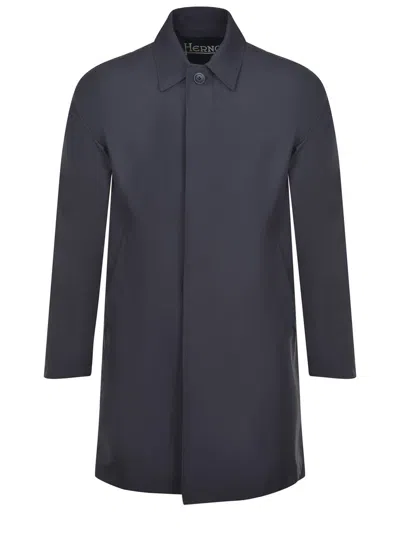 Herno Faux Fur Collar Wool-blend Car Coat