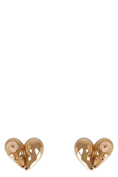 Bottega Veneta Heart Earrings