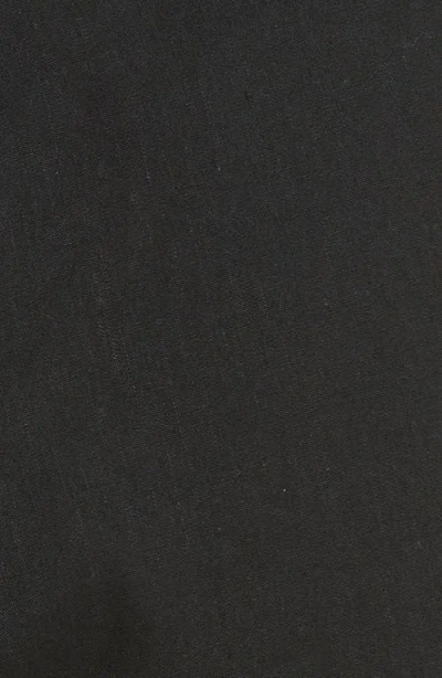 Rebecca Taylor Stretch Linen Blend Skirted Romper In Black