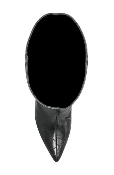 Marc Fisher Ltd Quinnie Croc Embossed Over The Knee Boot